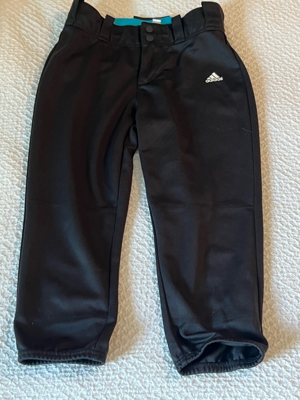 Softball Pants, Black Adidas Girls Size 13-14yr, Good condition